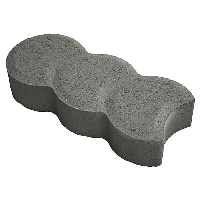 Christoph Mähstein Pali - 22 x 10 x 4,2 cm, Grau, Beton - Ein einzelner grauer Pflasterstein in Hundeform. Das Pflaster ist ideal für die Gestaltung von Wegen und Flächen im Außenbereich.