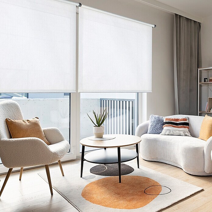 Estor enrollable Arles (An x Al: 80 x 180 cm, Blanco, Unicolor) | BAUHAUS