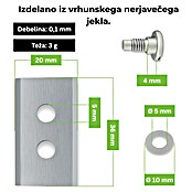 Nadomestni nož ESRB20 Ecoslice  (Ustrezno za: Mammotion, 24 -del.) | 7285 - Mähroboterzubehör | IAEA - Rasenmäher | IAE - Gartenmotorgeräte | IA - Gartenhartware | I - Stadtgarten | BAUHAUS