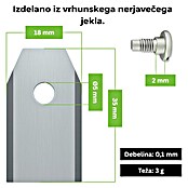 Nadomestni nož ESRB30 Ecoslice  (Ustrezno za: Segway, Sunseeker, TerraMow, Ecovacs, Airseekers, Greenworks, Gardena, Husqvarna, AL-KO, Stiga, 24 -del.) | 7285 - Mähroboterzubehör | IAEA - Rasenmäher | IAE - Gartenmotorgeräte | IA - Gartenhartware | I - Stadtgarten | BAUHAUS