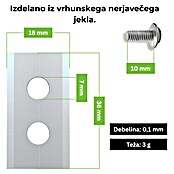 Nadomestni nož ESRB40 Ecoslice  (Ustrezno za: Worx, Einhell, Parkside, Scheppach, Powerworks, Ikra, 24 -del.) | 7285 - Mähroboterzubehör | IAEA - Rasenmäher | IAE - Gartenmotorgeräte | IA - Gartenhartware | I - Stadtgarten | BAUHAUS