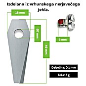 Nadomestni nož ESRB50 Ecoslice  (Ustrezno za: Bosch, 24 -del.) | 7285 - Mähroboterzubehör | IAEA - Rasenmäher | IAE - Gartenmotorgeräte | IA - Gartenhartware | I - Stadtgarten | BAUHAUS