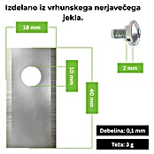 Nadomestni nož ESRB70 Ecoslice  (Ustrezno za: Honda, Belrobotics, Ambrogio, Wiper, Zucchetti, Techline, Oleo-Mac, Efco, Stihl, 24 -del.) | 7285 - Mähroboterzubehör | IAEA - Rasenmäher | IAE - Gartenmotorgeräte | IA - Gartenhartware | I - Stadtgarten | BAUHAUS