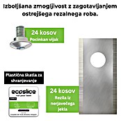 Nadomestni nož ESRB70 Ecoslice  (Ustrezno za: Honda, Belrobotics, Ambrogio, Wiper, Zucchetti, Techline, Oleo-Mac, Efco, Stihl, 24 -del.) | 7285 - Mähroboterzubehör | IAEA - Rasenmäher | IAE - Gartenmotorgeräte | IA - Gartenhartware | I - Stadtgarten | BAUHAUS