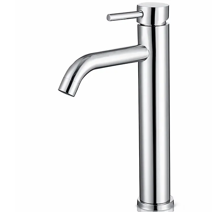LOMAZOO Waschtischarmatur LMZ-NEMESIS - Chrom - Hoher, eleganter Einhebel-Waschtischmischer aus Chrom.