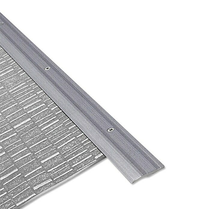 LOGOCLIC Rampenprofil (Edelstahl matt, 0,9 m x 28 mm, Montageart: Schrauben)