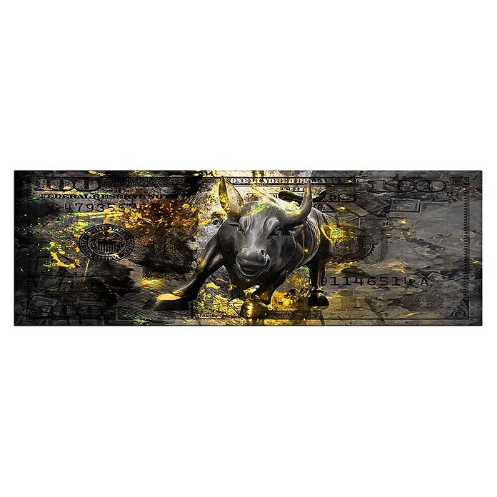 Dotcomcanvas Decopanel (Black Bull, B x H: 156 x 52 cm) | BAUHAUS