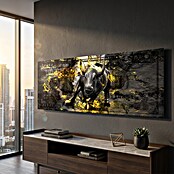 Dotcomcanvas Decopanel (Black Bull, B x H: 156 x 52 cm) | BAUHAUS
