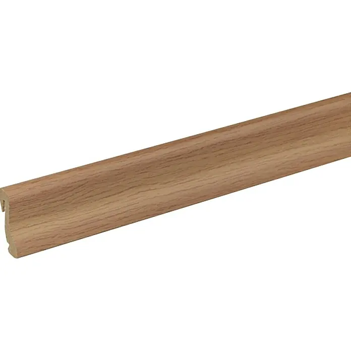 Profiles and more Sockelleiste FU18H Kastanie - 240 cm x 18,5 mm x 38,5 mm, MDF - Holzfarbige Sockelleiste für Laminat- oder Parkettböden. Die Leiste ist aus hochwertigem Material gefertigt und sorgt für einen sauberen Abschluss.