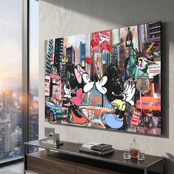 Dotcomcanvas Decopanel (Kiss in New York, B x H: 58 x 90 cm) | BAUHAUS