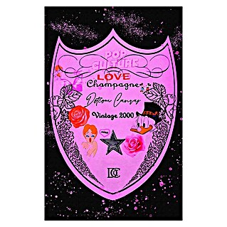 Dotcomcanvas Decopanel (Love Champagne, B x H: 58 x 90 cm)