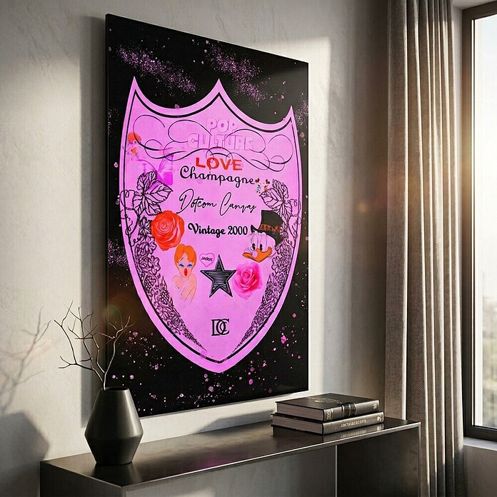 Dotcomcanvas Decopanel (Love Champagne, B x H: 58 x 90 cm) | BAUHAUS