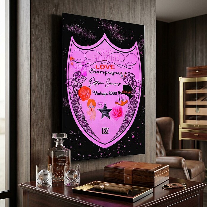 Dotcomcanvas Decopanel (Love Champagne, B x H: 58 x 90 cm) | BAUHAUS