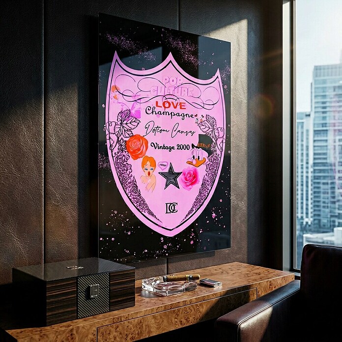 Dotcomcanvas Decopanel (Love Champagne, B x H: 58 x 90 cm) | BAUHAUS