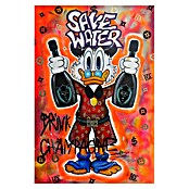 Dotcomcanvas Decopanel (Save Water drink Champagne, B x H: 78 x 116 cm) | BAUHAUS