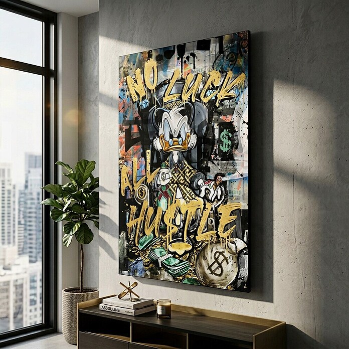 Dotcomcanvas Decopanel (All Hustle Duck, B x H: 78 x 116 cm) | BAUHAUS
