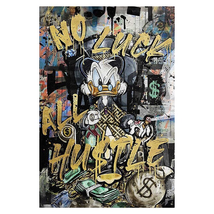 Dotcomcanvas Decopanel (All Hustle Duck, B x H: 78 x 116 cm) | BAUHAUS