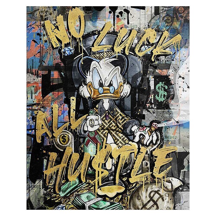 Dotcomcanvas Decopanel (All Hustle Duck, B x H: 40 x 50 cm) | BAUHAUS