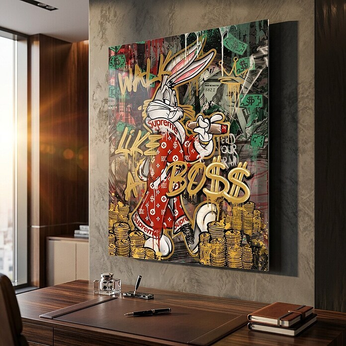 Dotcomcanvas Decopanel (Walk like a Boss, B x H: 40 x 50 cm) | BAUHAUS