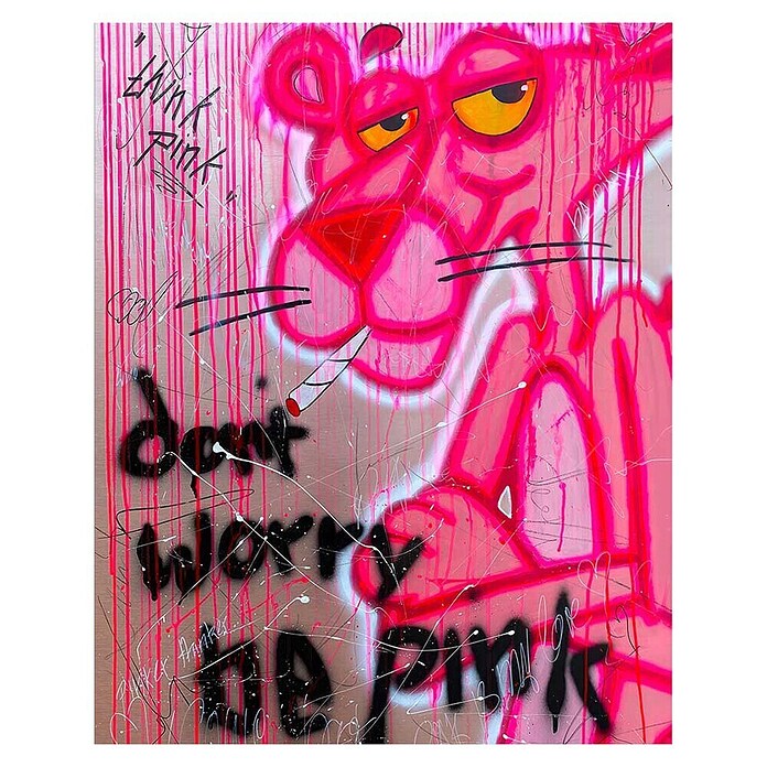 Dotcomcanvas Decopanel (Don´t Worry Be Pink, B x H: 40 x 50 cm) | BAUHAUS