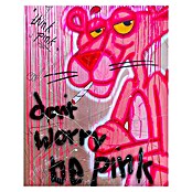 Dotcomcanvas Decopanel (Don´t Worry Be Pink, B x H: 40 x 50 cm) | BAUHAUS