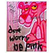 Dotcomcanvas Decopanel (Don´t Worry Be Pink, B x H: 40 x 50 cm) | BAUHAUS
