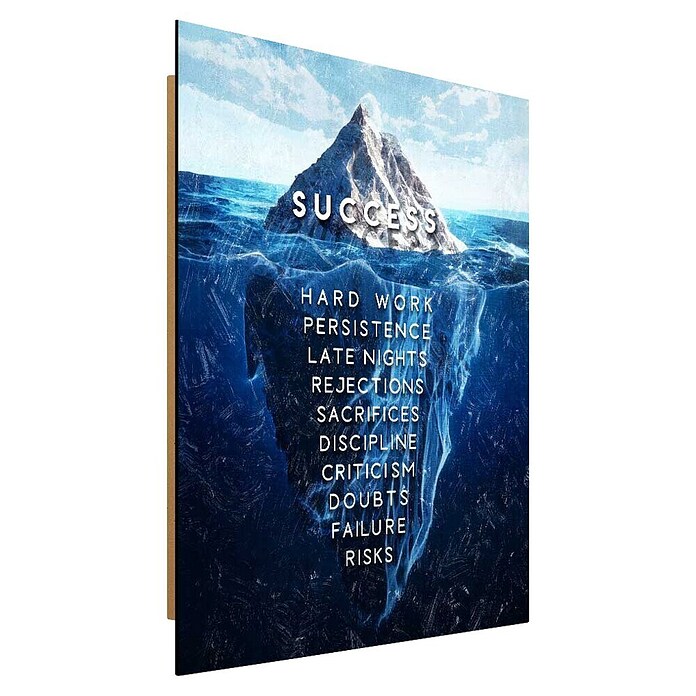 Dotcomcanvas Decopanel (Iceberg of Succsess, B x H: 40 x 50 cm) | BAUHAUS