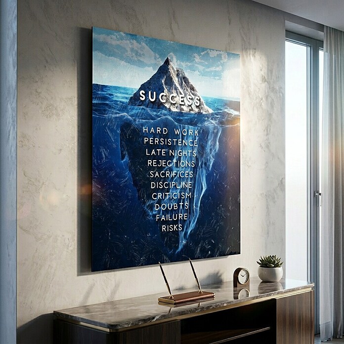 Dotcomcanvas Decopanel (Iceberg of Succsess, B x H: 40 x 50 cm) | BAUHAUS