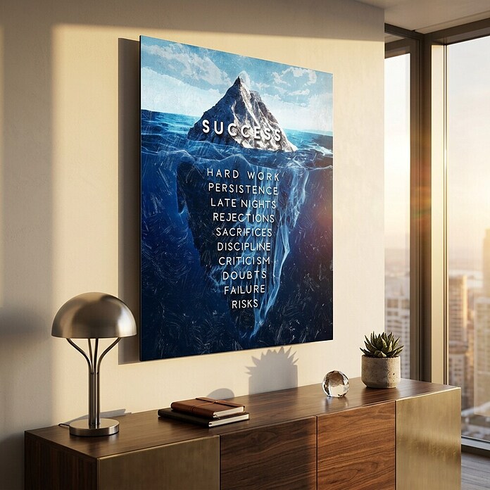 Dotcomcanvas Decopanel (Iceberg of Succsess, B x H: 40 x 50 cm) | BAUHAUS
