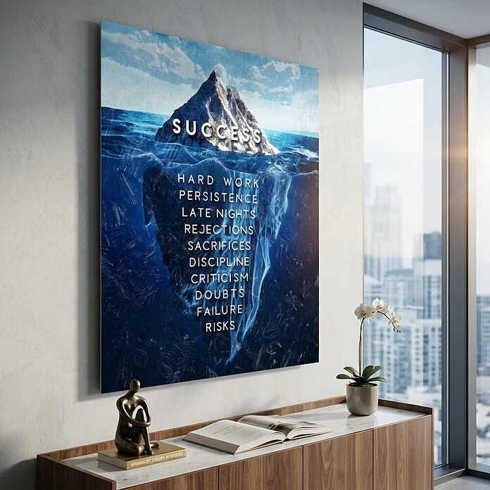 Dotcomcanvas Decopanel (Iceberg of Succsess, B x H: 40 x 50 cm) | BAUHAUS