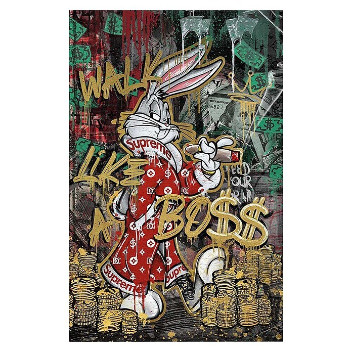 Dotcomcanvas Decopanel (Walk like a Boss, B x H: 58 x 90 cm) | BAUHAUS