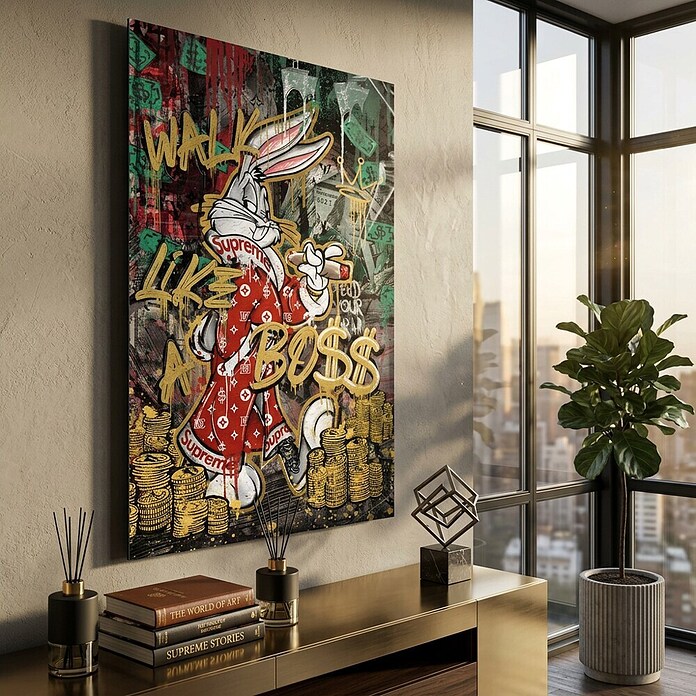 Dotcomcanvas Decopanel (Walk like a Boss, B x H: 58 x 90 cm) | BAUHAUS