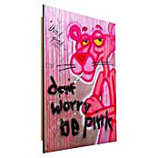 Dotcomcanvas Decopanel (Don´t Worry Be Pink, B x H: 58 x 90 cm) | BAUHAUS
