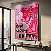 Dotcomcanvas Decopanel (Don´t Worry Be Pink, B x H: 58 x 90 cm) | BAUHAUS