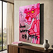 Dotcomcanvas Decopanel (Don´t Worry Be Pink, B x H: 58 x 90 cm) | BAUHAUS