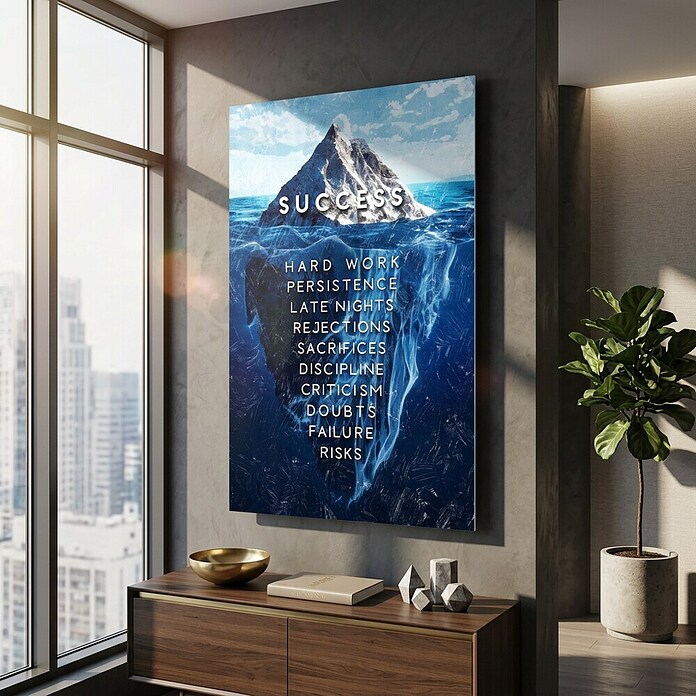 Dotcomcanvas Decopanel (Iceberg of Succsess, B x H: 58 x 90 cm) | BAUHAUS