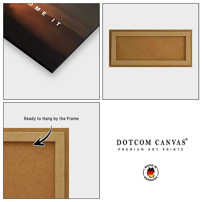Dotcomcanvas Decopanel - Become Power, B x H: 52 x 156 cm - Gerahmter Leinwandkunstdruck mit glänzender Oberfläche und Holzrahmen, bereit zum Aufhängen.