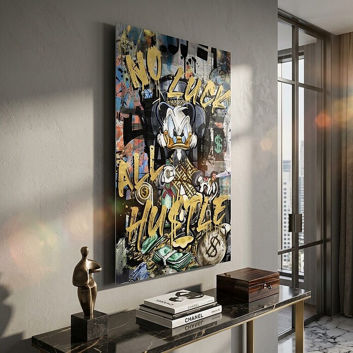Dotcomcanvas Decopanel (All hustle Duck, B x H: 90 x 58 cm) | BAUHAUS