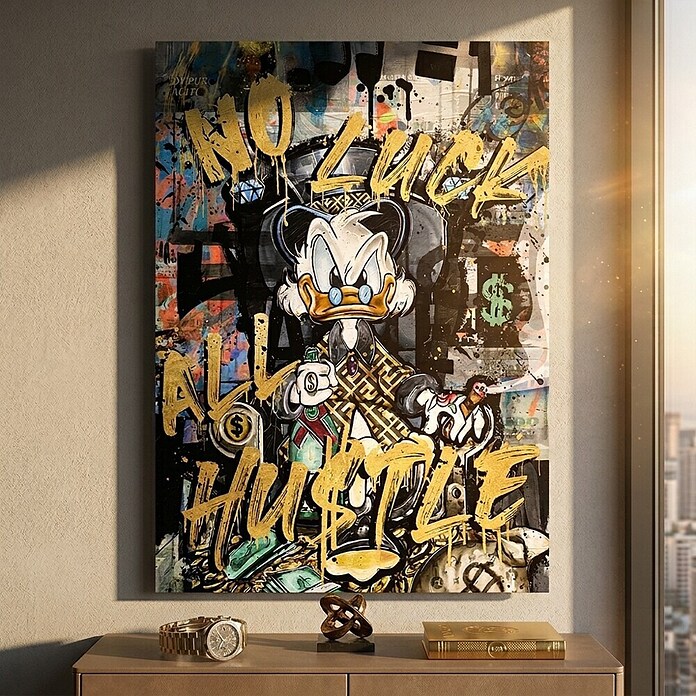 Dotcomcanvas Decopanel (All hustle Duck, B x H: 90 x 58 cm) | BAUHAUS