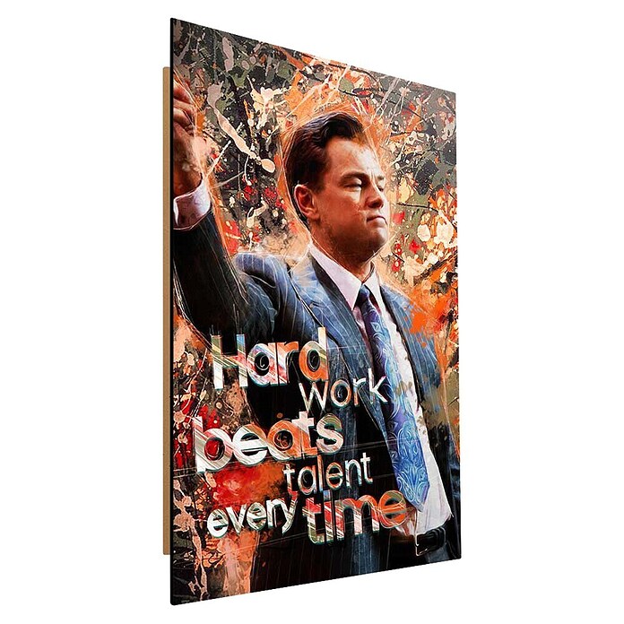 Dotcomcanvas Decopanel (Hard work beats talent, B x H: 90 x 58 cm) | BAUHAUS