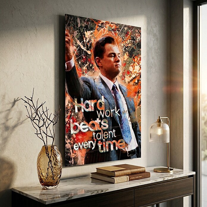 Dotcomcanvas Decopanel (Hard work beats talent, B x H: 90 x 58 cm) | BAUHAUS