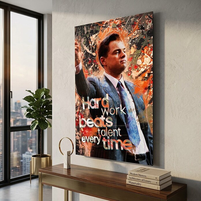 Dotcomcanvas Decopanel (Hard work beats talent, B x H: 90 x 58 cm) | BAUHAUS