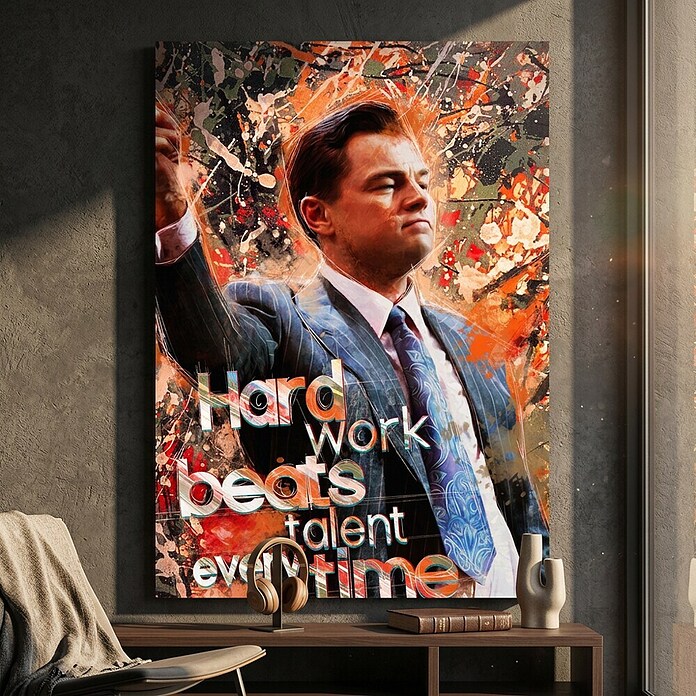 Dotcomcanvas Decopanel (Hard work beats talent, B x H: 90 x 58 cm) | BAUHAUS
