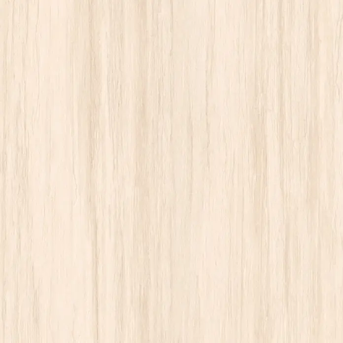 LOGOCLIC Wandpaneel Designwall - Flowstone, 265 x 123 cm - Helle beige Holzmaserung mit feinen vertikalen Linien, für Oberflächen geeignet.