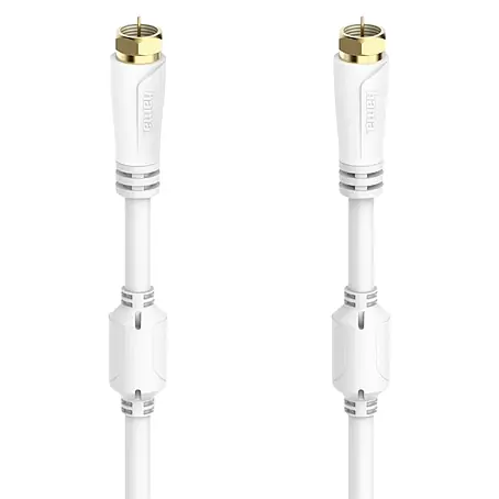 Hama  F-Stecker 00205252 SAT-Anschlusskabel F-Stecker - F-Stecker vergoldet 100 dB