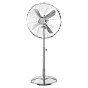 PR Klima Ventilador de pie retro (Plateado, Diámetro: 40 cm, 50 W, 3.700 m³/h)