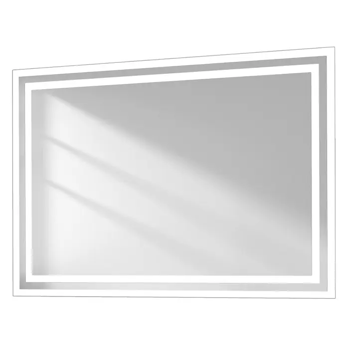 Emke Lichtspiegel Dimlite LM04 -  - Rechteckiger Spiegel mit elegantem, beleuchtetem LED-Rand.