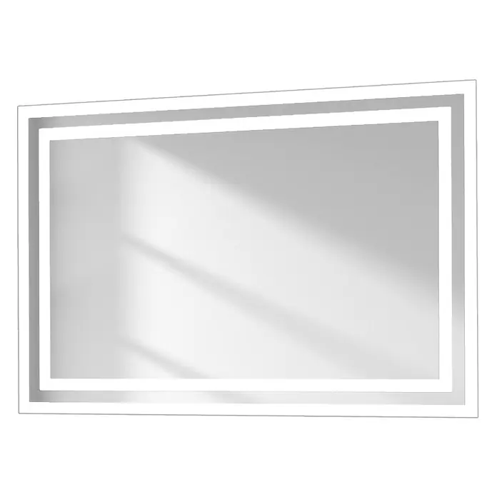 Emke Lichtspiegel Dimlite LM04 - 40 x 60 cm - Rechteckiger Spiegel mit beleuchtetem LED-Rand.
