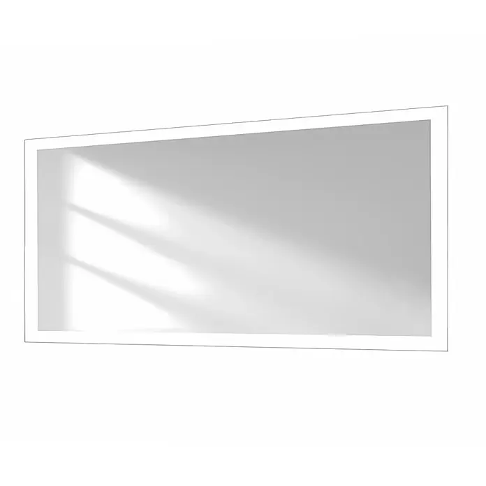 Emke Lichtspiegel Dimlite LM03 - 120 x 60 cm - Rechteckiger Spiegel mit integrierter LED-Beleuchtung am Rand.