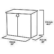 Keter Opbergbox Store It Out Midi (l x b x h: 71,5 x 132 x 113,5 cm, Antraciet) | BAUHAUS
